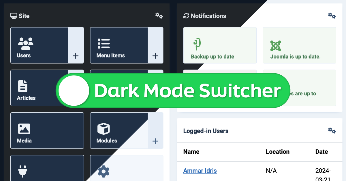 (DIKEMASKINI) Turn Off Dark Mode in Joomla! 5 Administrator